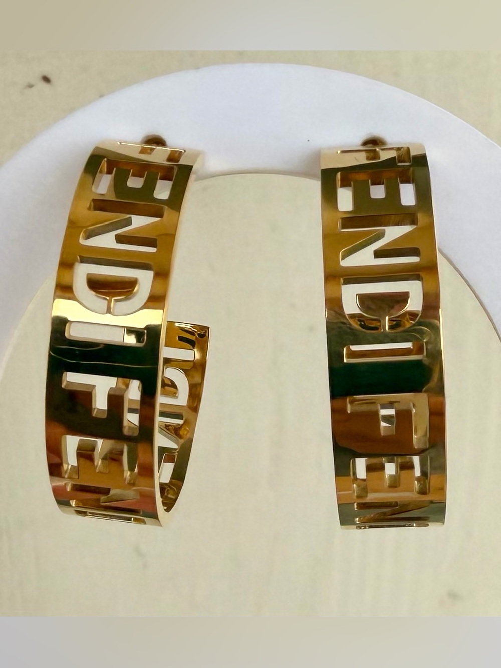 Gold Hoops - Picture 4 of 5
